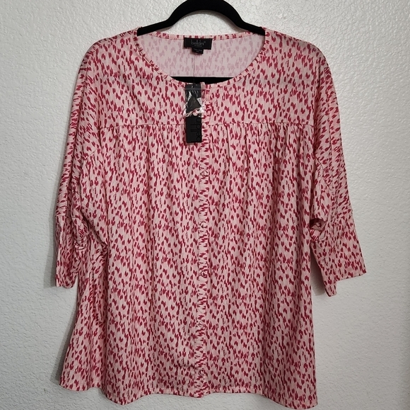 Belldini Dot Printed Blouse Size 2X - Picture 1 of 13